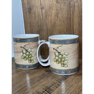 Block COUNTRY ORCHARD Mug Grapes Set Of Two